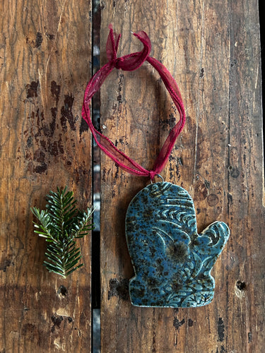 bleu mitten