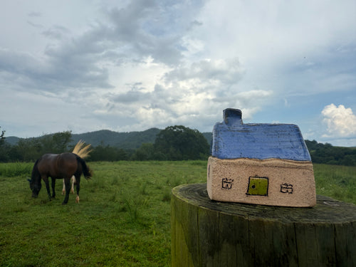blue sky house